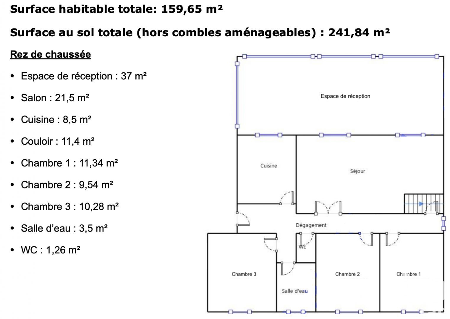 Vente maison 7 pièces 159 m2
