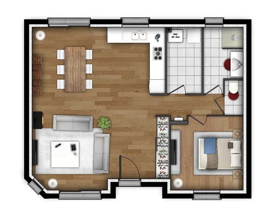 Vente maison 3 pièces 60 m2