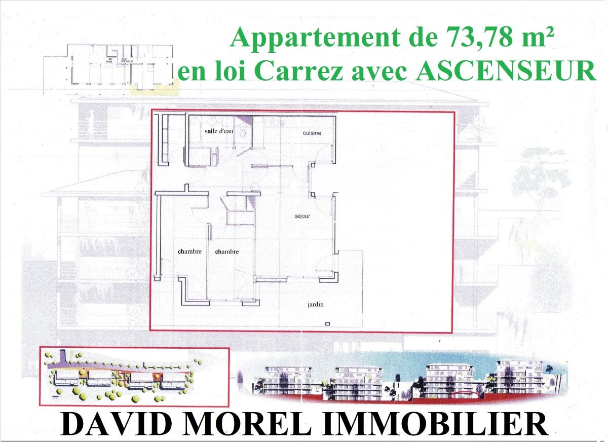 Vente appartement 3 pièces 73,78 m2