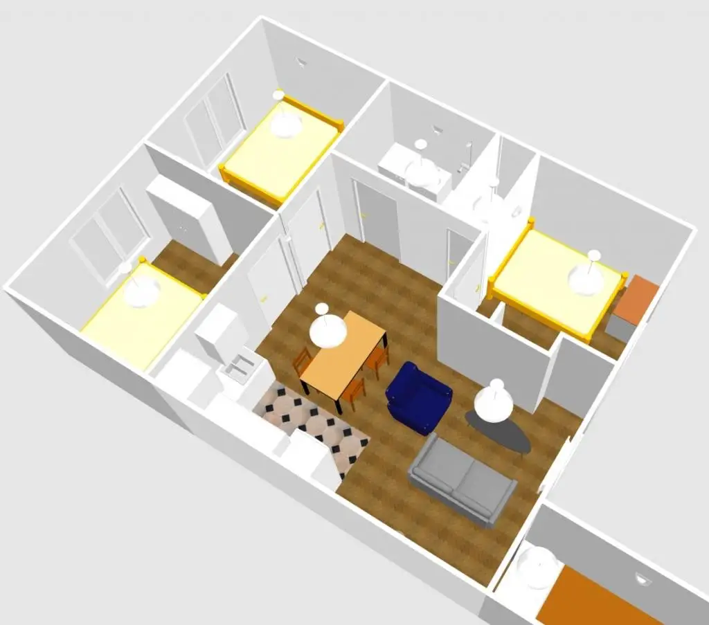 Location appartement meublé 4 pièces 60 m2