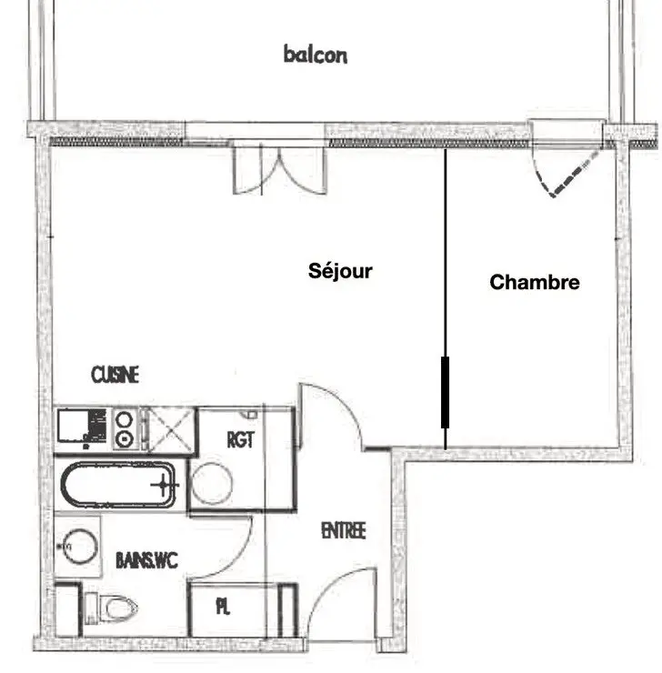 Location appartement 2 pièces