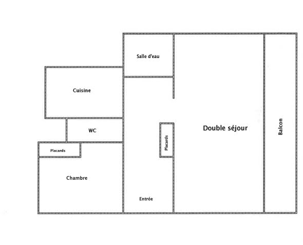 Location appartement 3 pièces 46,73 m2