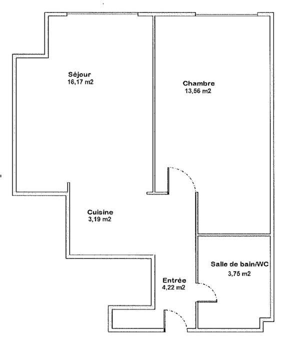 Location appartement meublé 2 pièces 42 m2