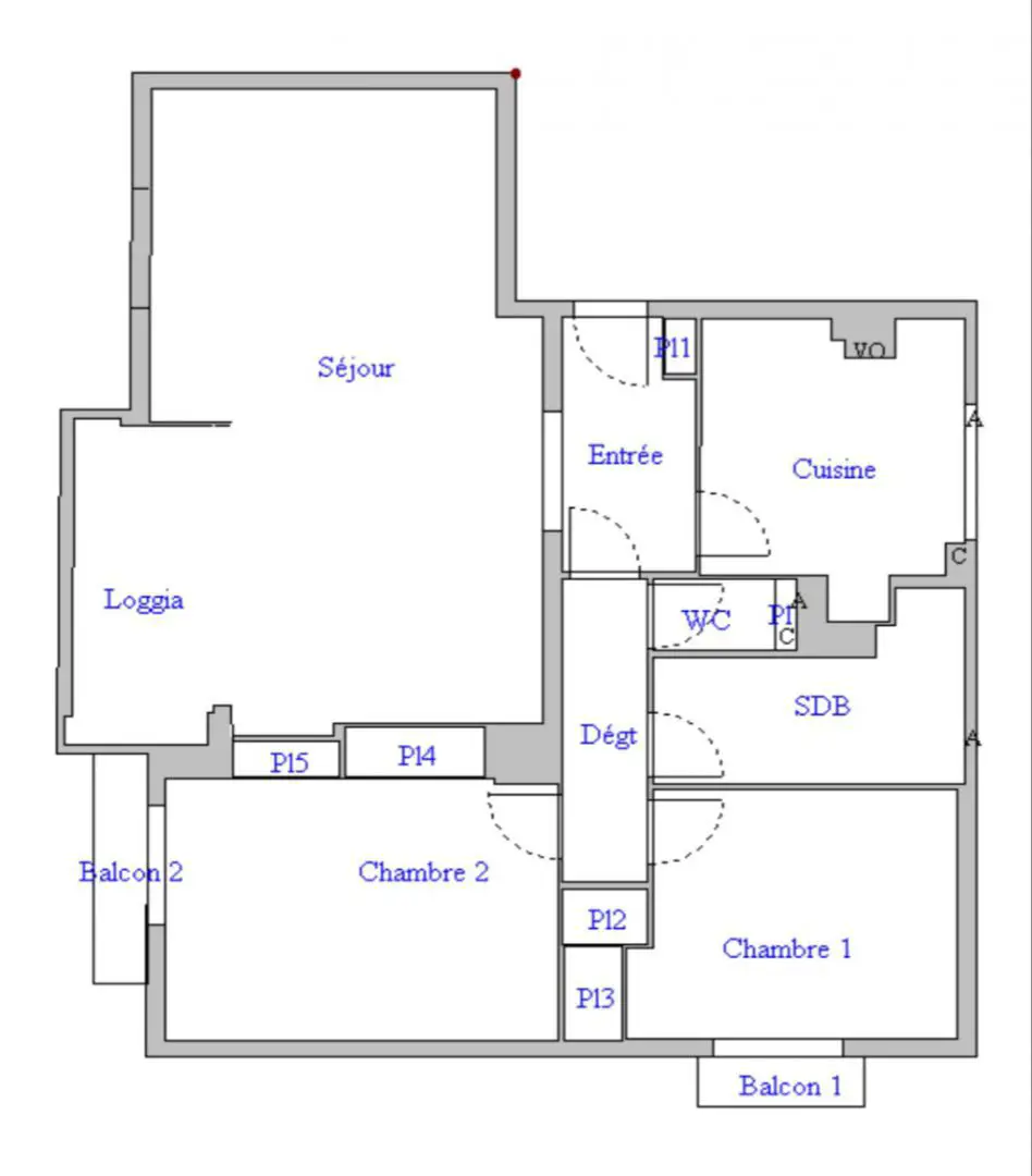 Vente appartement 3 pièces 82 m2