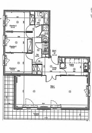 Location appartement 4 pièces 94 m2