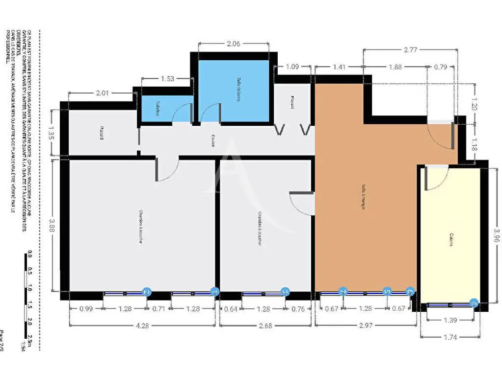 Location appartement 3 pièces 64,85 m2