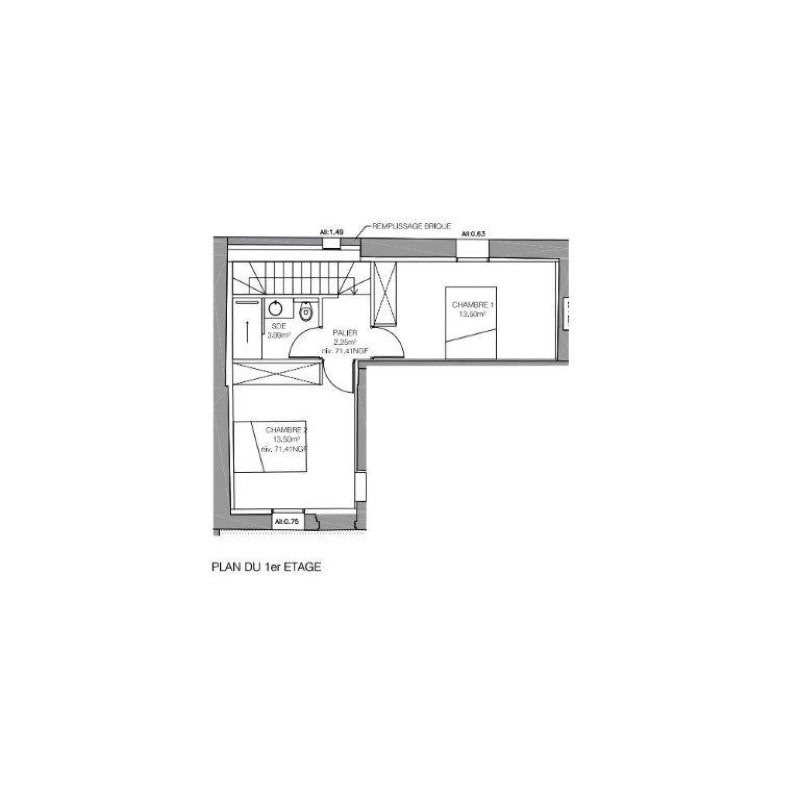 Vente appartement 3 pièces 68,2 m2