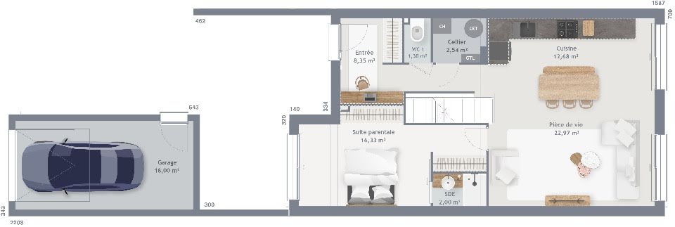 Vente maison 6 pièces 100 m2