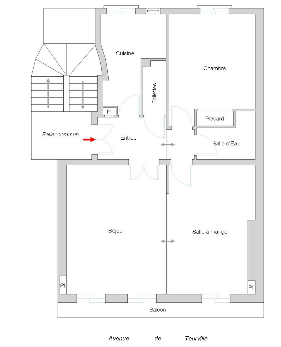 Location appartement 3 pièces 56,1 m2