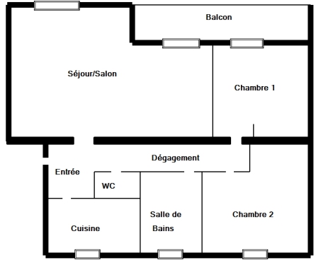 Vente appartement 4 pièces 67,08 m2