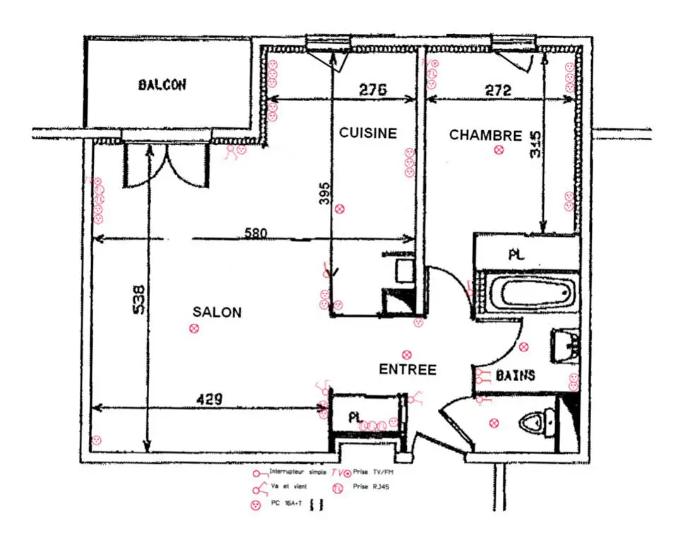 Vente appartement 2 pièces 53,7 m2