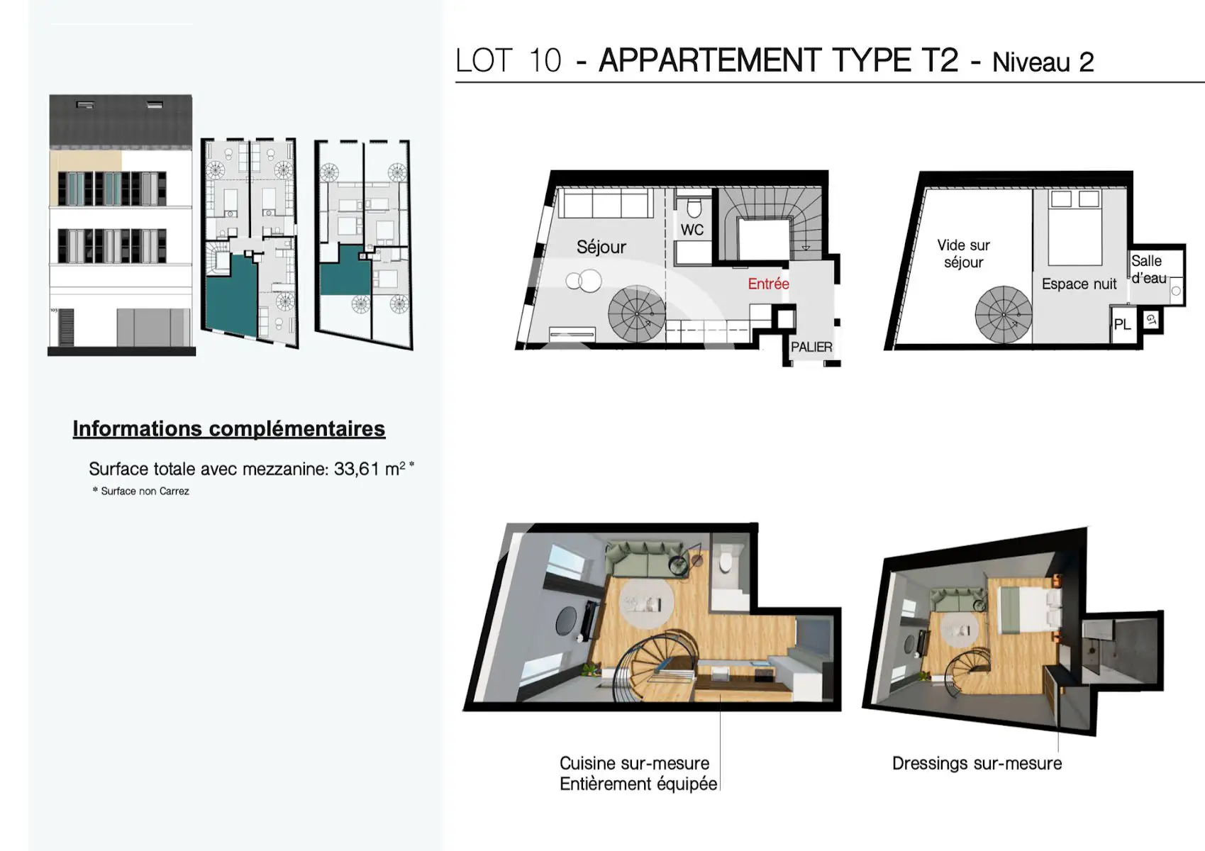 Vente appartement 2 pièces 33,61 m2