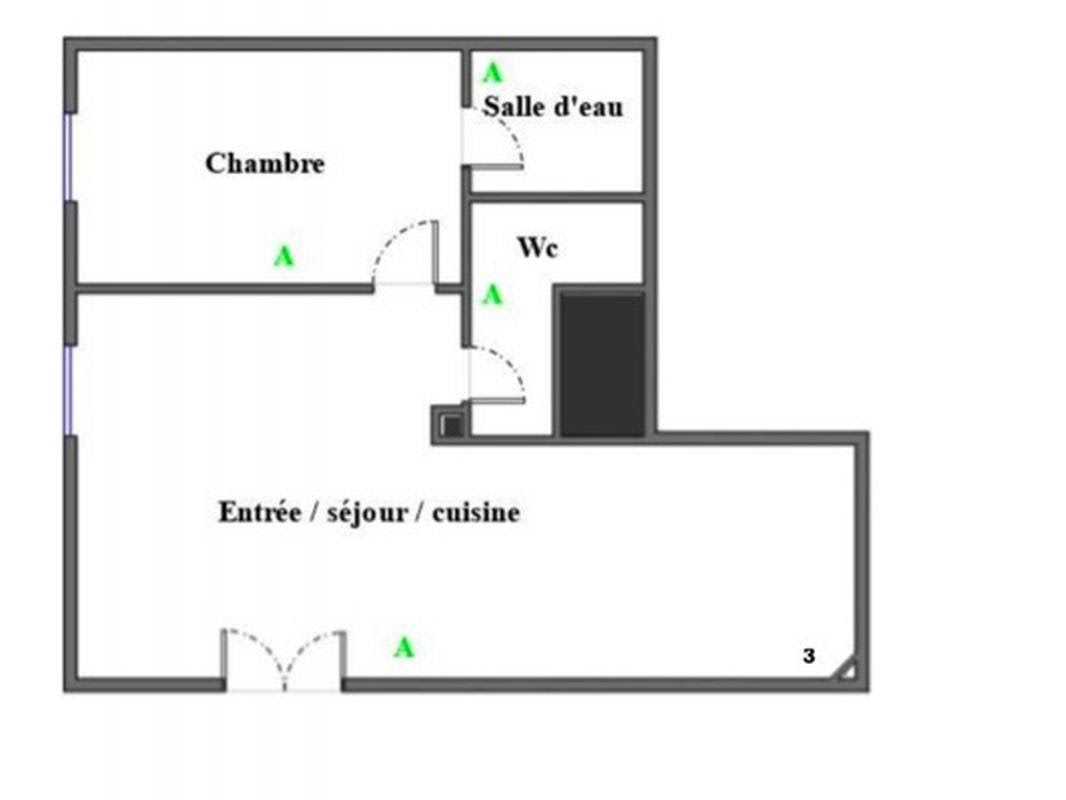 Vente appartement 2 pièces 32,43 m2