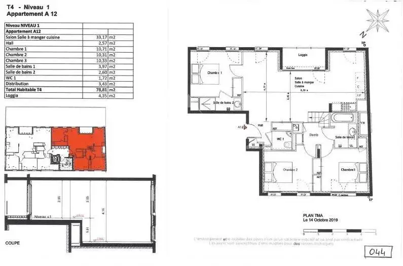 Vente appartement 4 pièces 78,81 m2