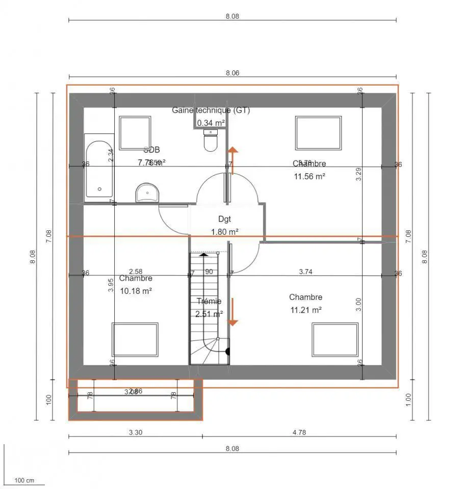 Vente maison 4 pièces 73 m2