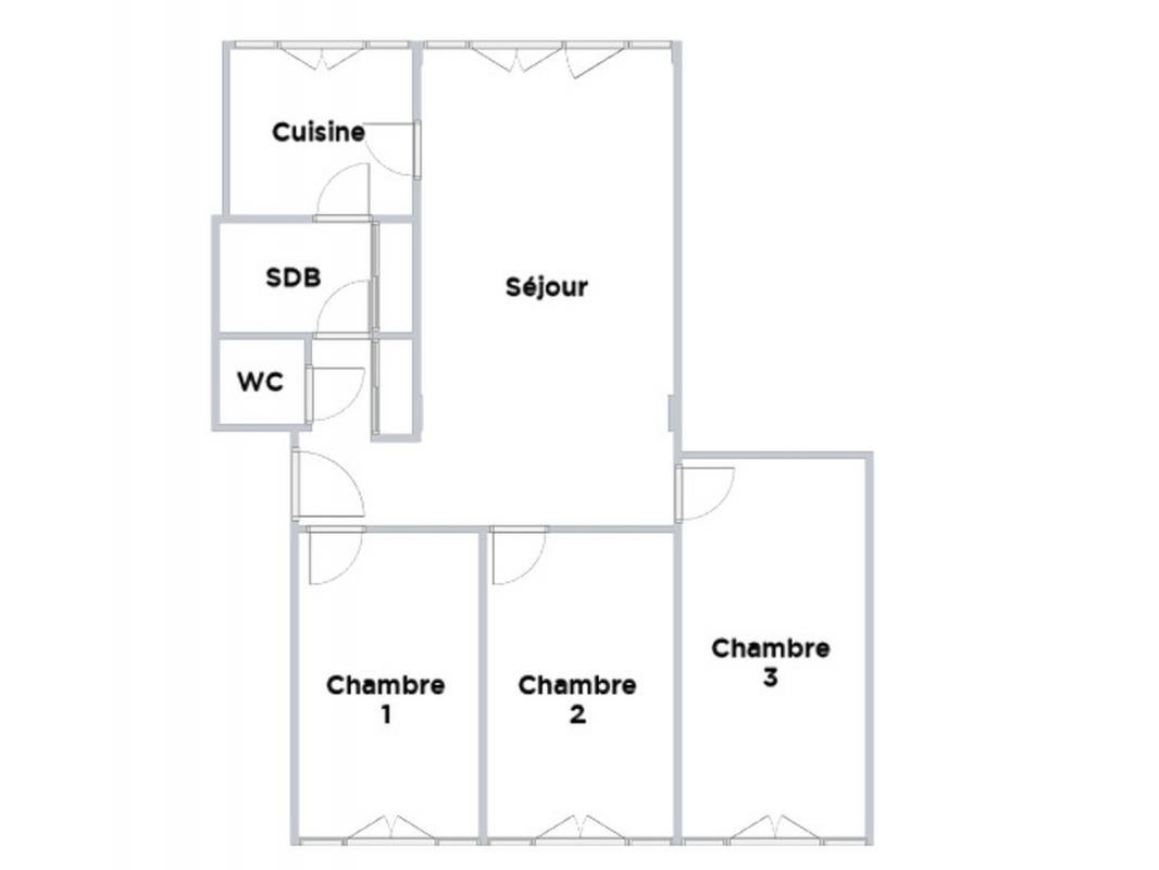 Vente appartement 4 pièces 68 m2