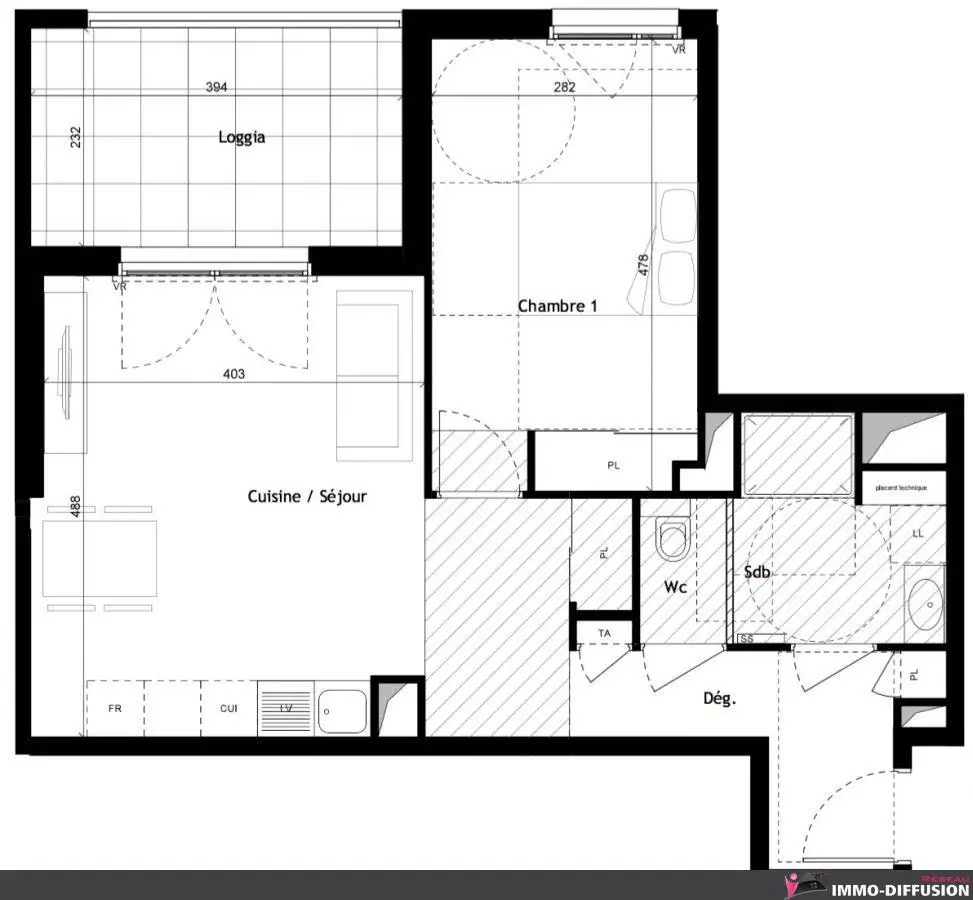 Vente appartement 2 pièces 49 m2