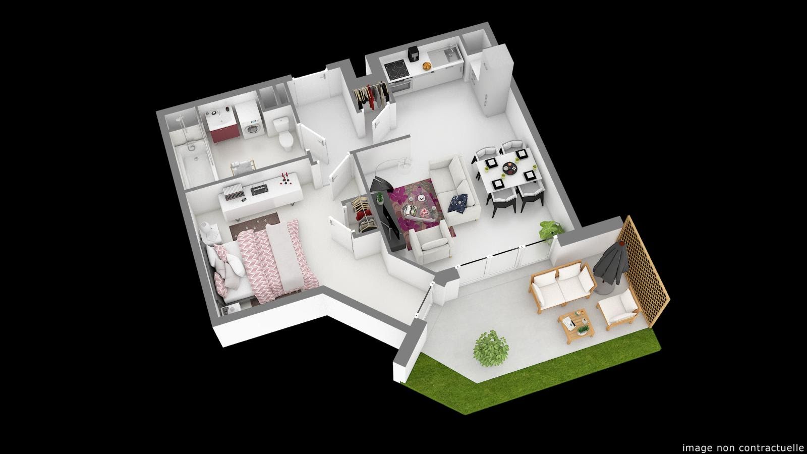 Location appartement 4 pièces 77 m2