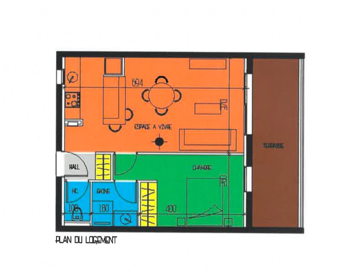 Vente appartement 2 pièces 44,36 m2