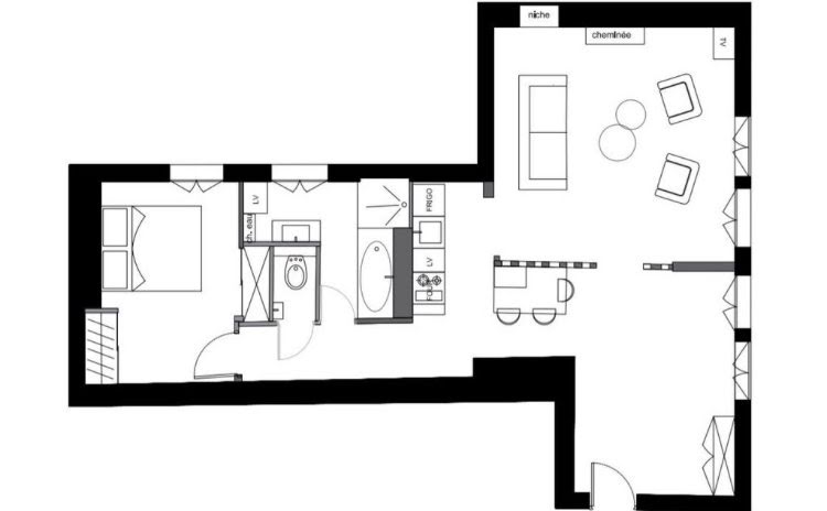 Vente appartement 2 pièces 62 m2