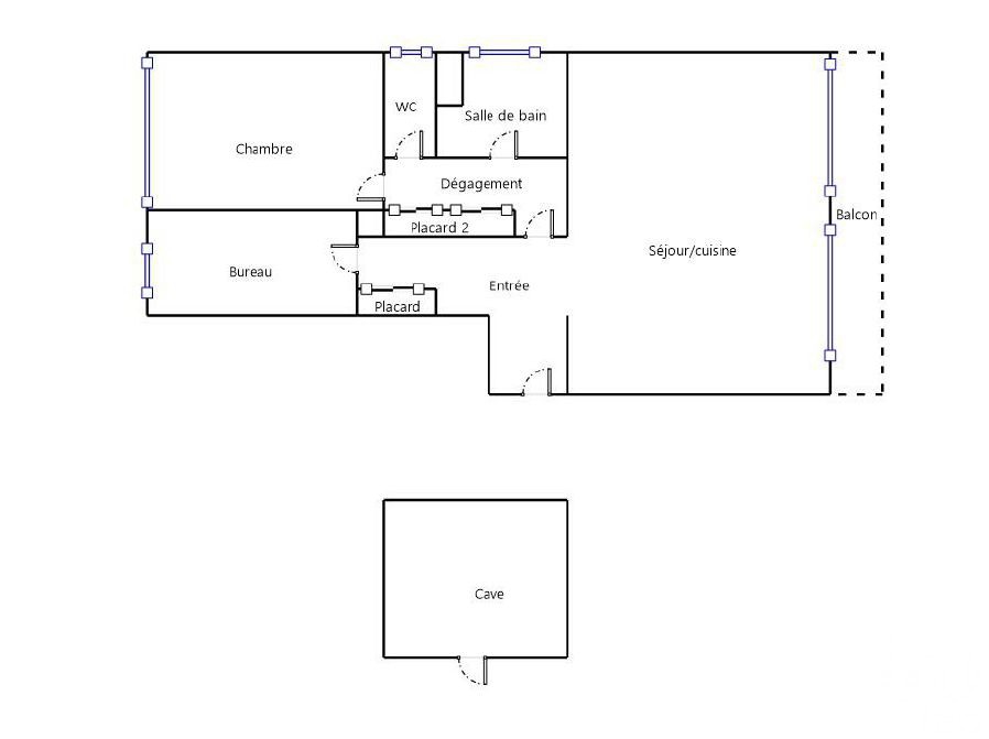 Vente appartement 3 pièces 72 m2