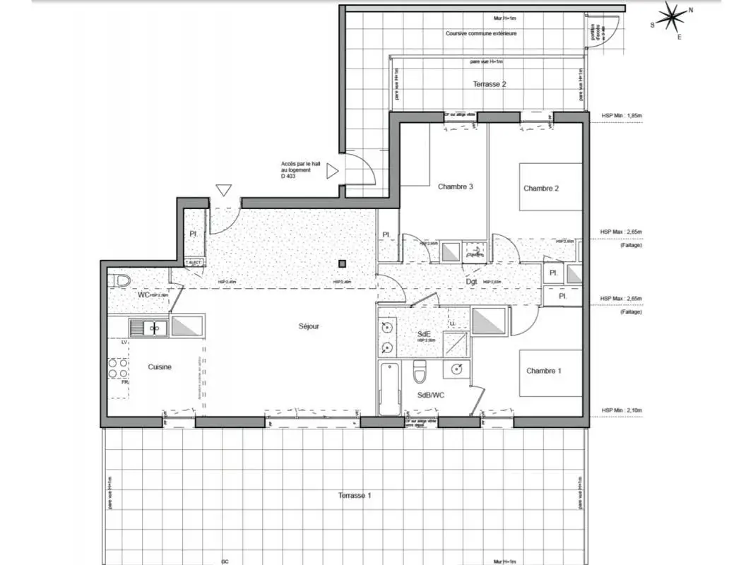 Vente appartement 4 pièces 94 m2