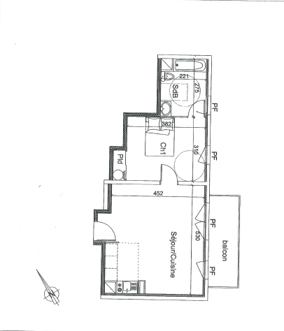 Vente appartement 2 pièces 43,42 m2