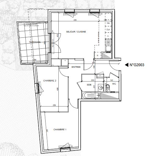 Vente appartement 3 pièces 65,36 m2