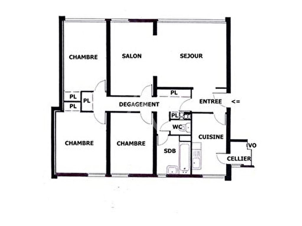 Vente appartement 5 pièces 83,5 m2