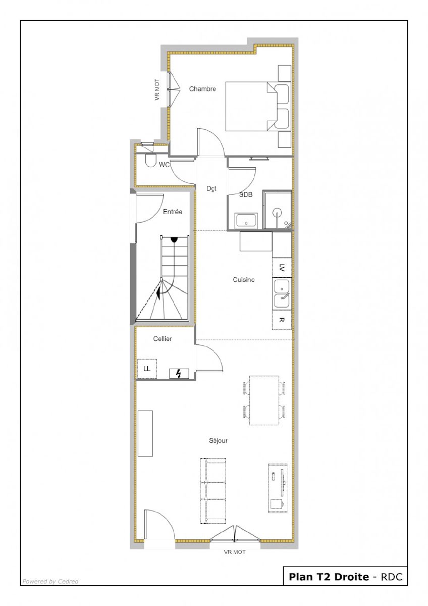 Vente appartement 2 pièces 61 m2