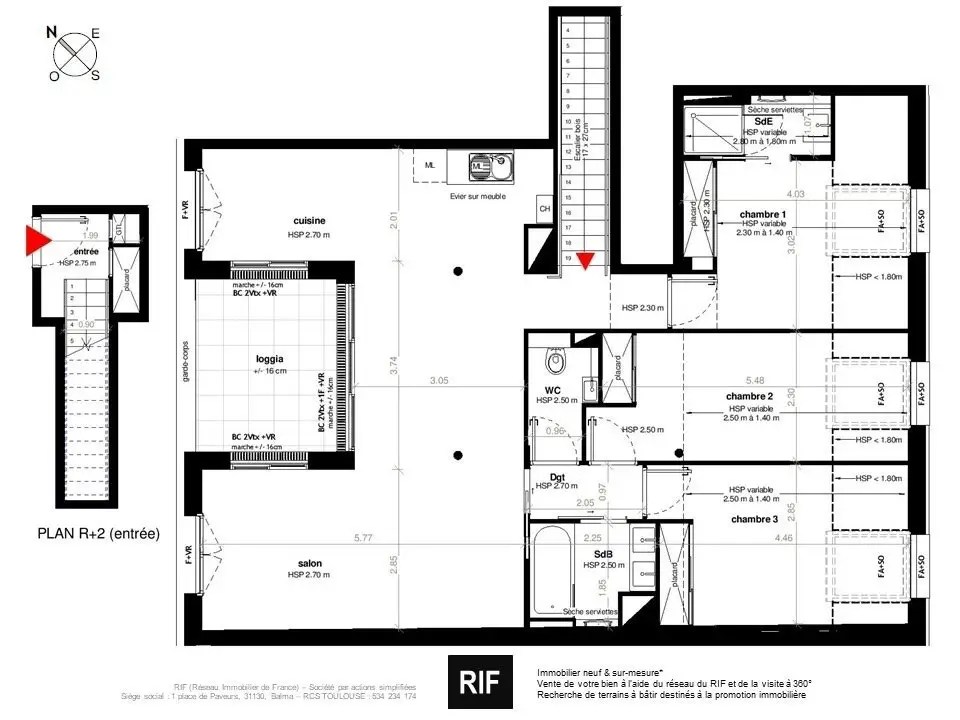 Vente appartement 4 pièces 88 m2