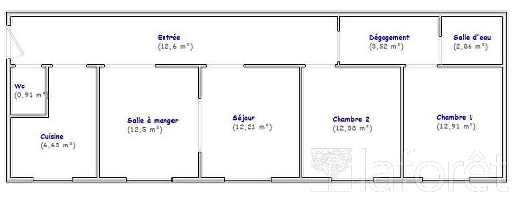 Vente appartement 4 pièces 76,52 m2