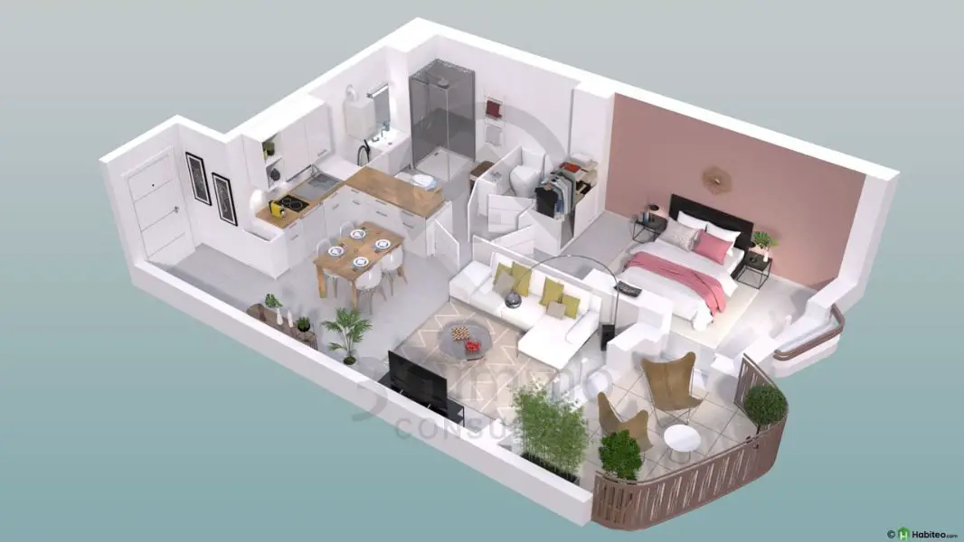 Vente appartement 2 pièces 43 m2