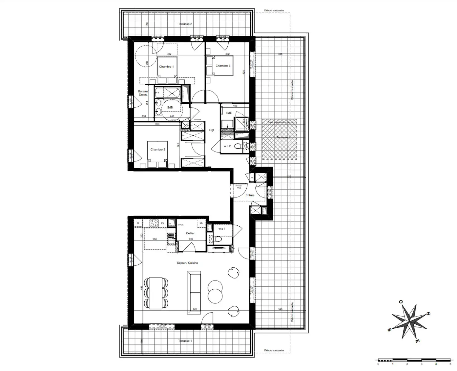 Vente appartement 4 pièces 128 m2