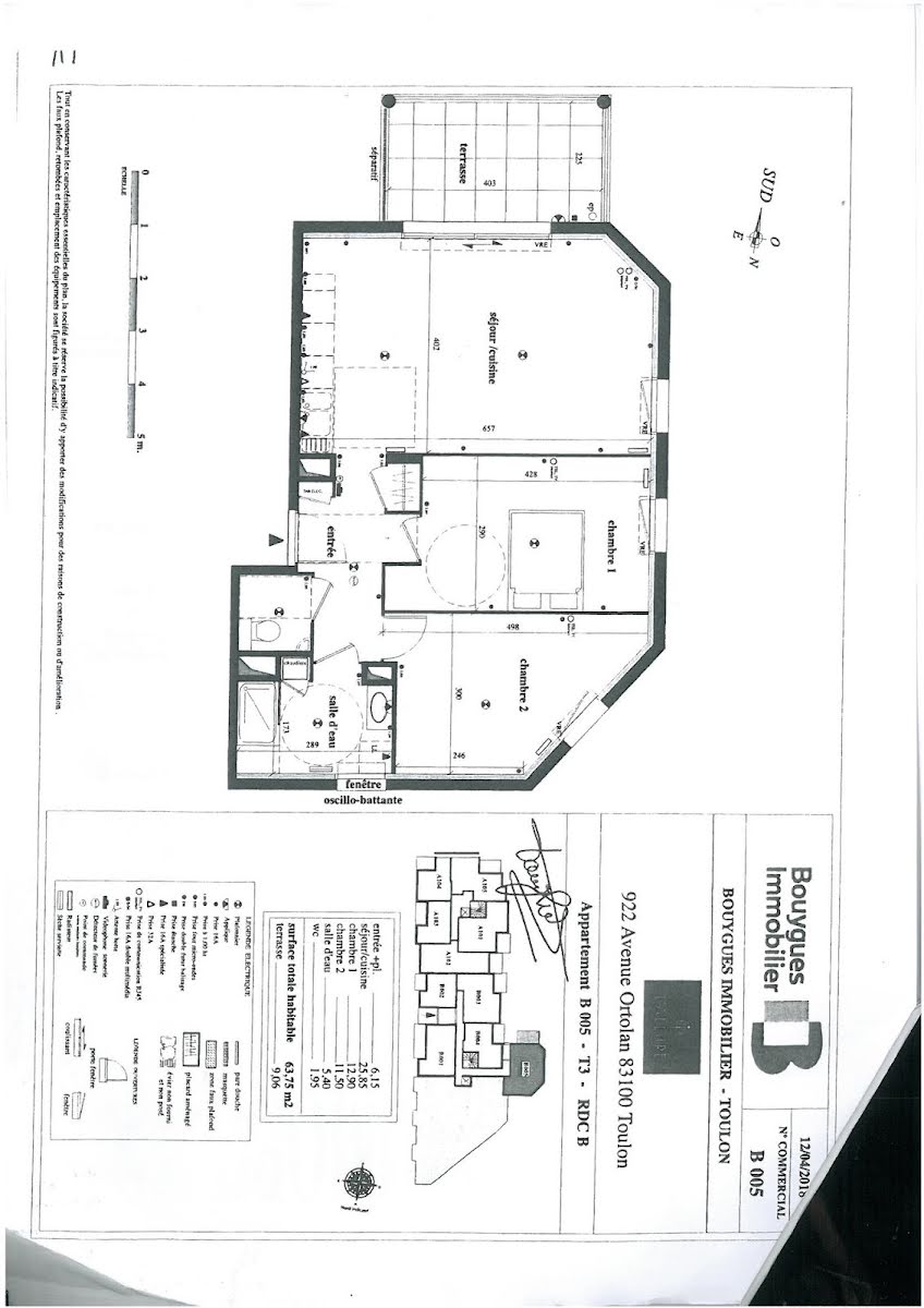 Location appartement 3 pièces 63,75 m2
