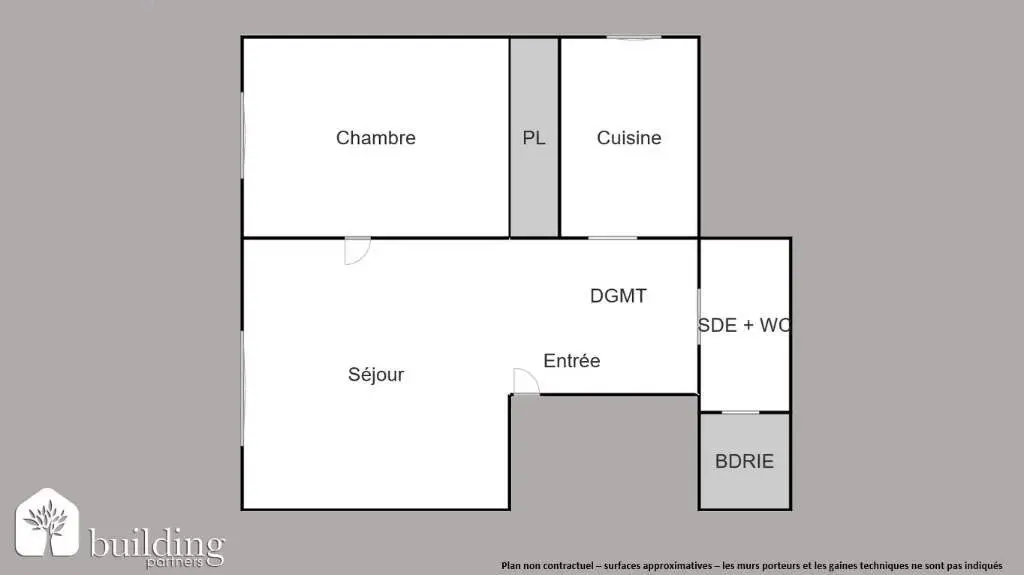 Vente appartement 2 pièces 43,8 m2