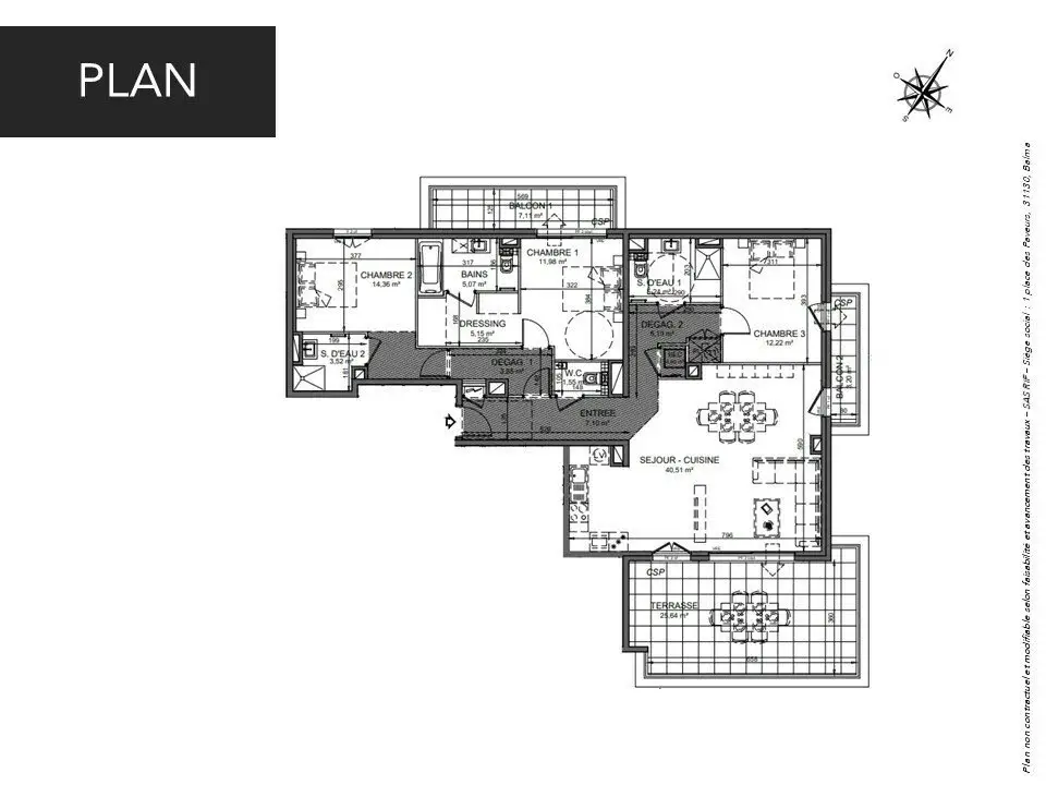 Vente appartement 4 pièces 116 m2