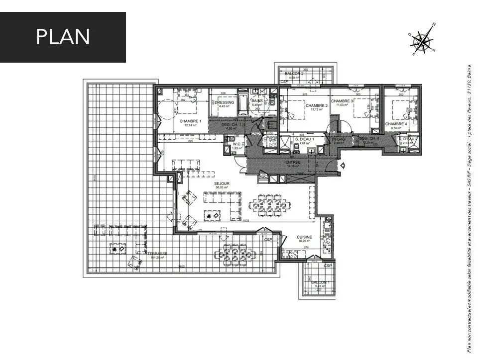 Vente appartement 5 pièces 157 m2