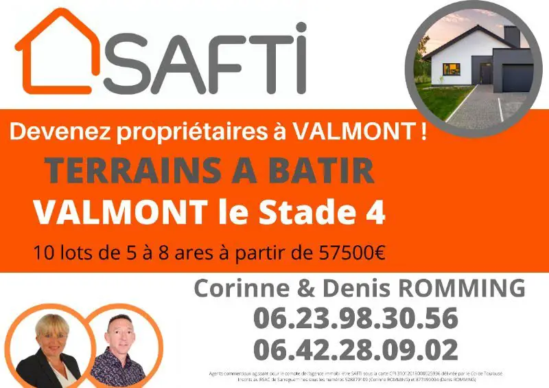 Vente terrain 597 m2