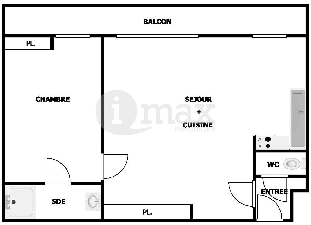Vente appartement 2 pièces 33 m2