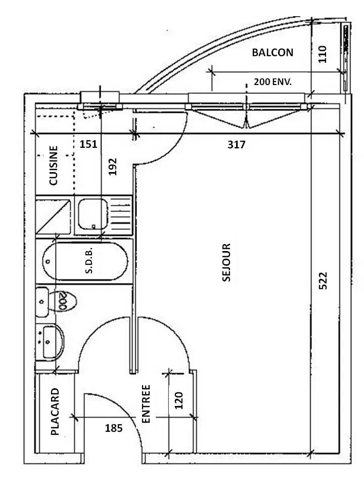 Location studio 26 m2