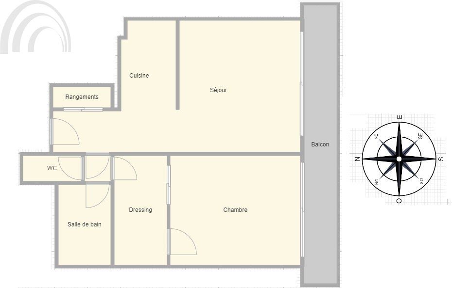 Vente appartement 2 pièces 57 m2