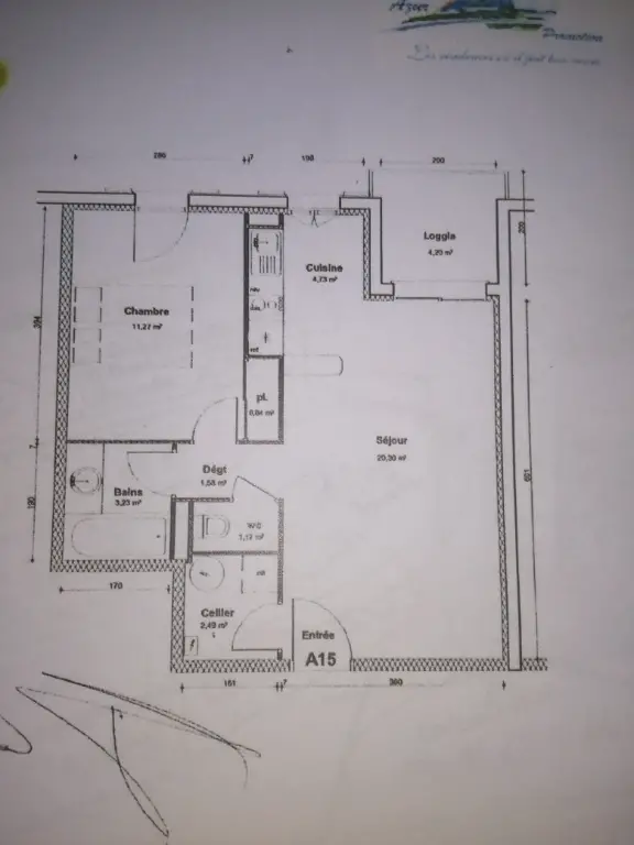 Location appartement 3 pièces 45,52 m2