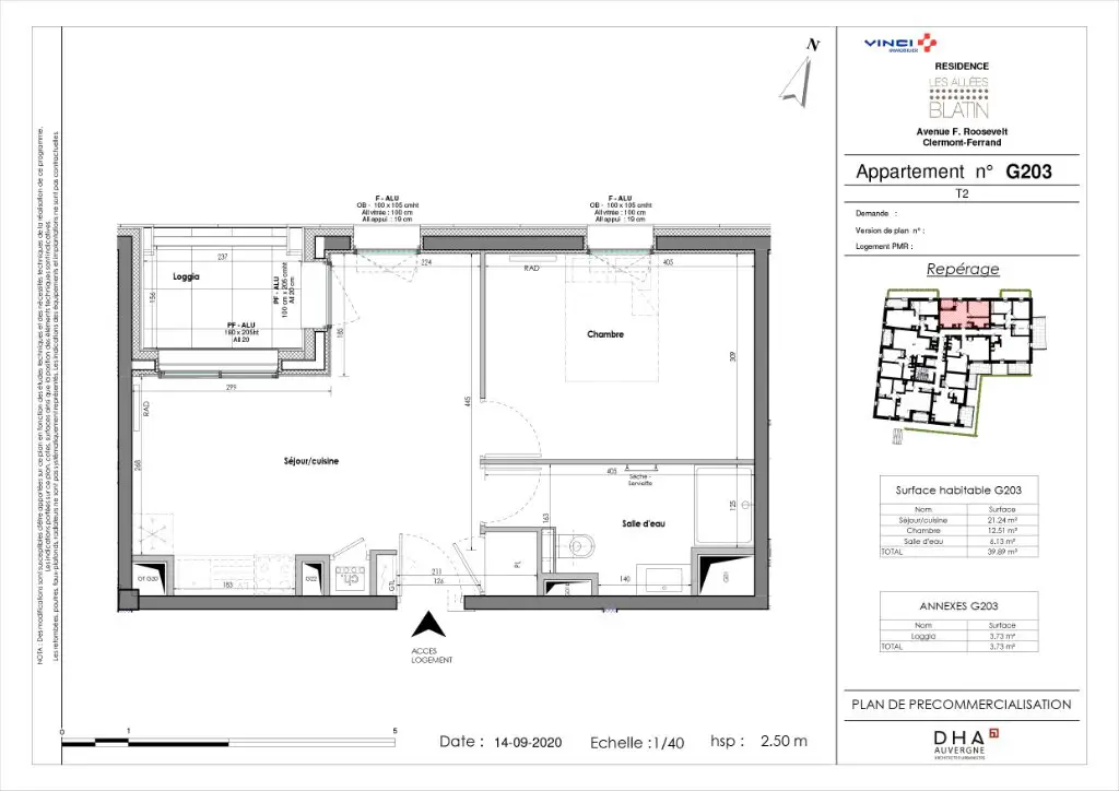 Vente appartement 2 pièces 39,64 m2