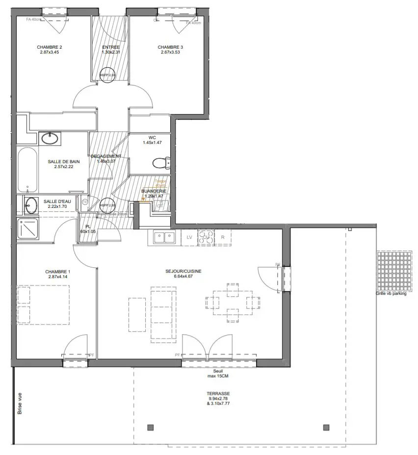 Vente appartement 4 pièces 86,84 m2