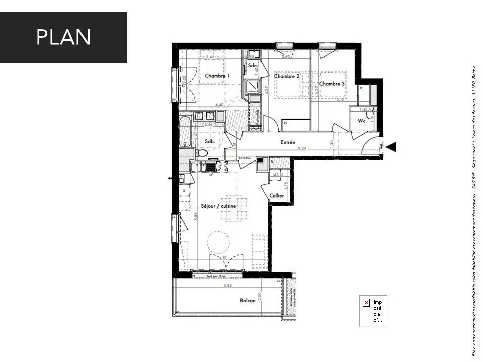 Vente appartement 4 pièces 86 m2