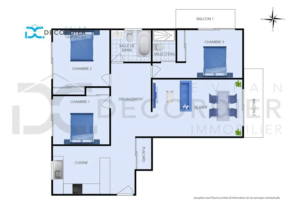 Vente appartement 4 pièces 88,63 m2
