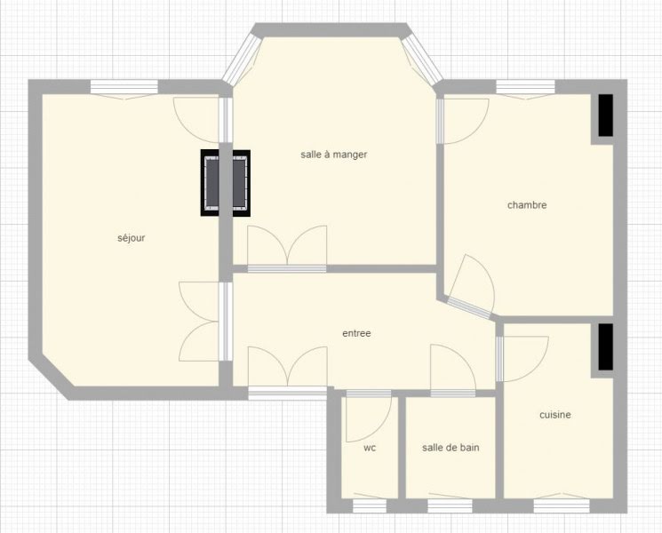 Vente appartement 3 pièces 60 m2