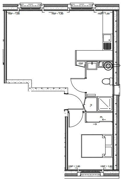 Vente appartement 2 pièces 41 m2