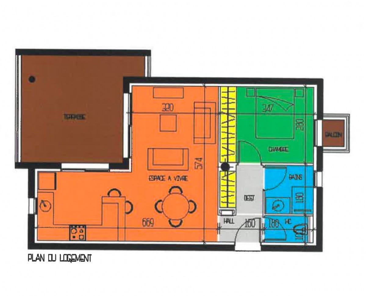 Vente appartement 2 pièces 46,45 m2